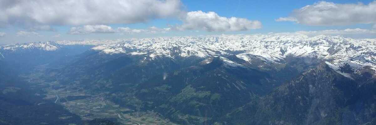 Flugwegposition um 12:03:23: Aufgenommen in der Nähe von Gemeinde Weißensee, Österreich in 2868 Meter